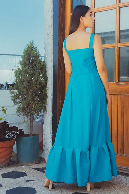 Em Pleated Maxi Dress